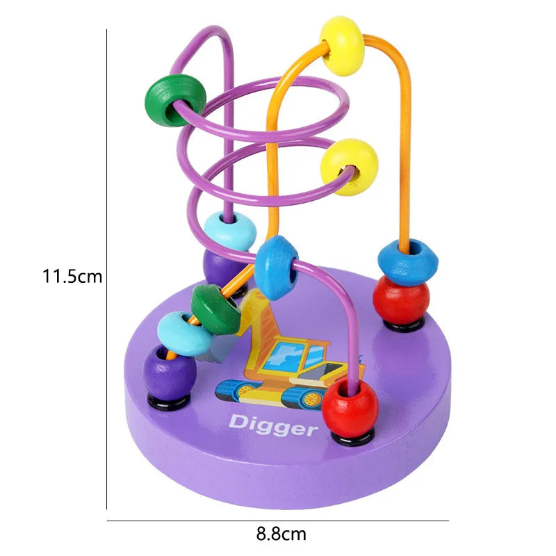 Montessori Baby Wooden Bead Maze