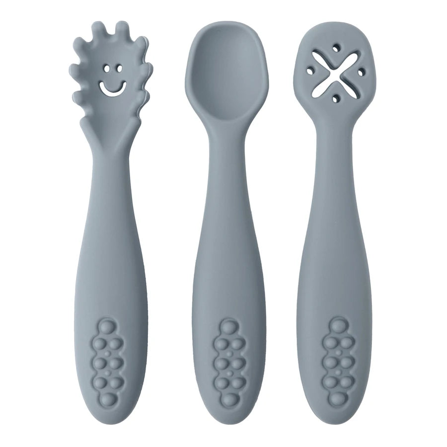 3PCS Silicone Baby Utensil Set