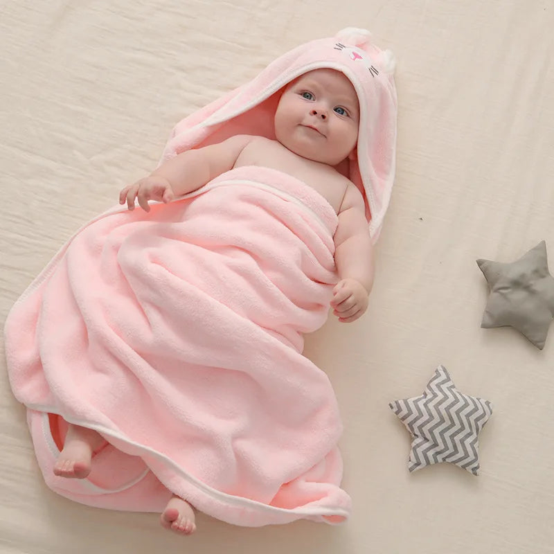 Baby Hooded Towel & Swaddle