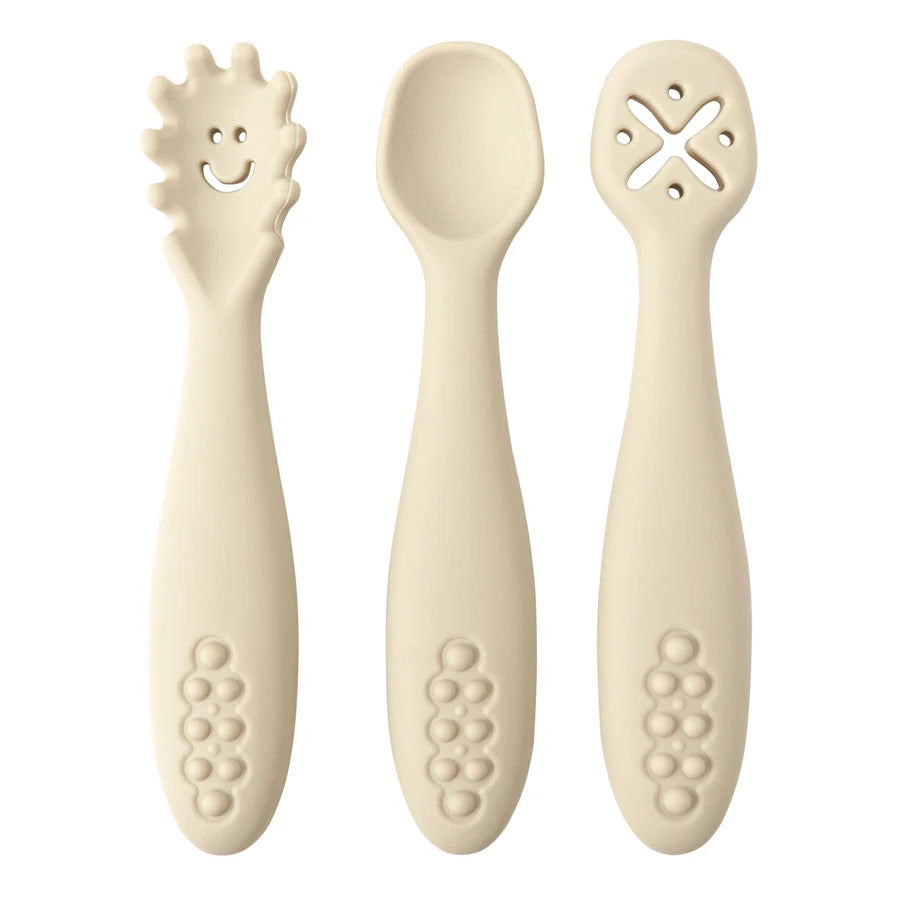 3PCS Silicone Baby Utensil Set